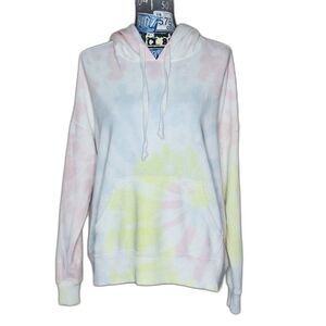 AERIE Tie Dye Oversized Hoodie AEO Slouchy Comfy Pastel Cozy Weekend Pullover XS